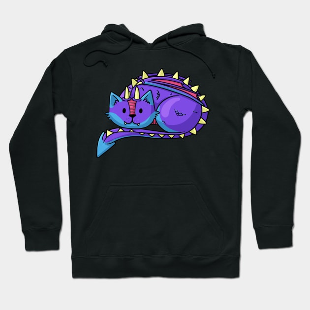 Dragon Cat Hoodie by Doodlecats 